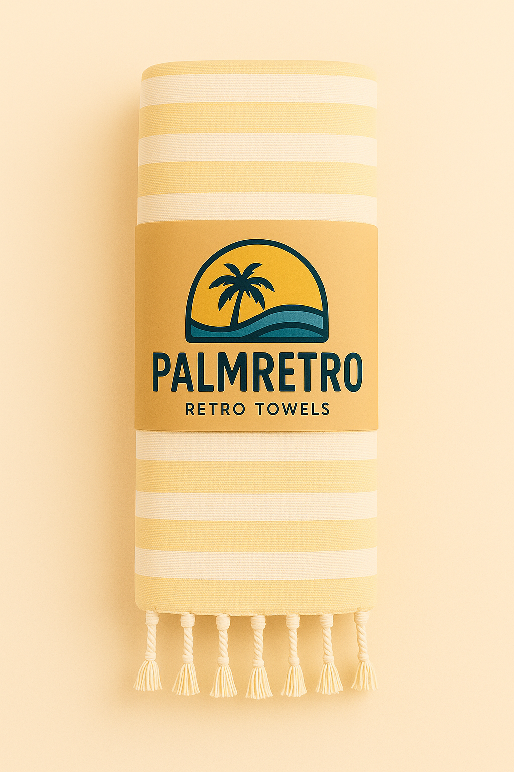Golden Getaway – Retro Beach Towel